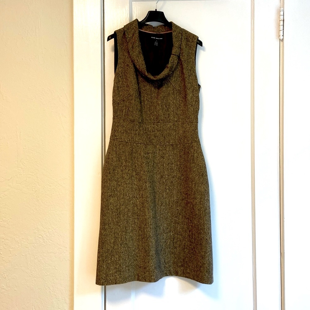 Club Monaco Sleeveless Wool Dress - Brown Tweed - Size 4